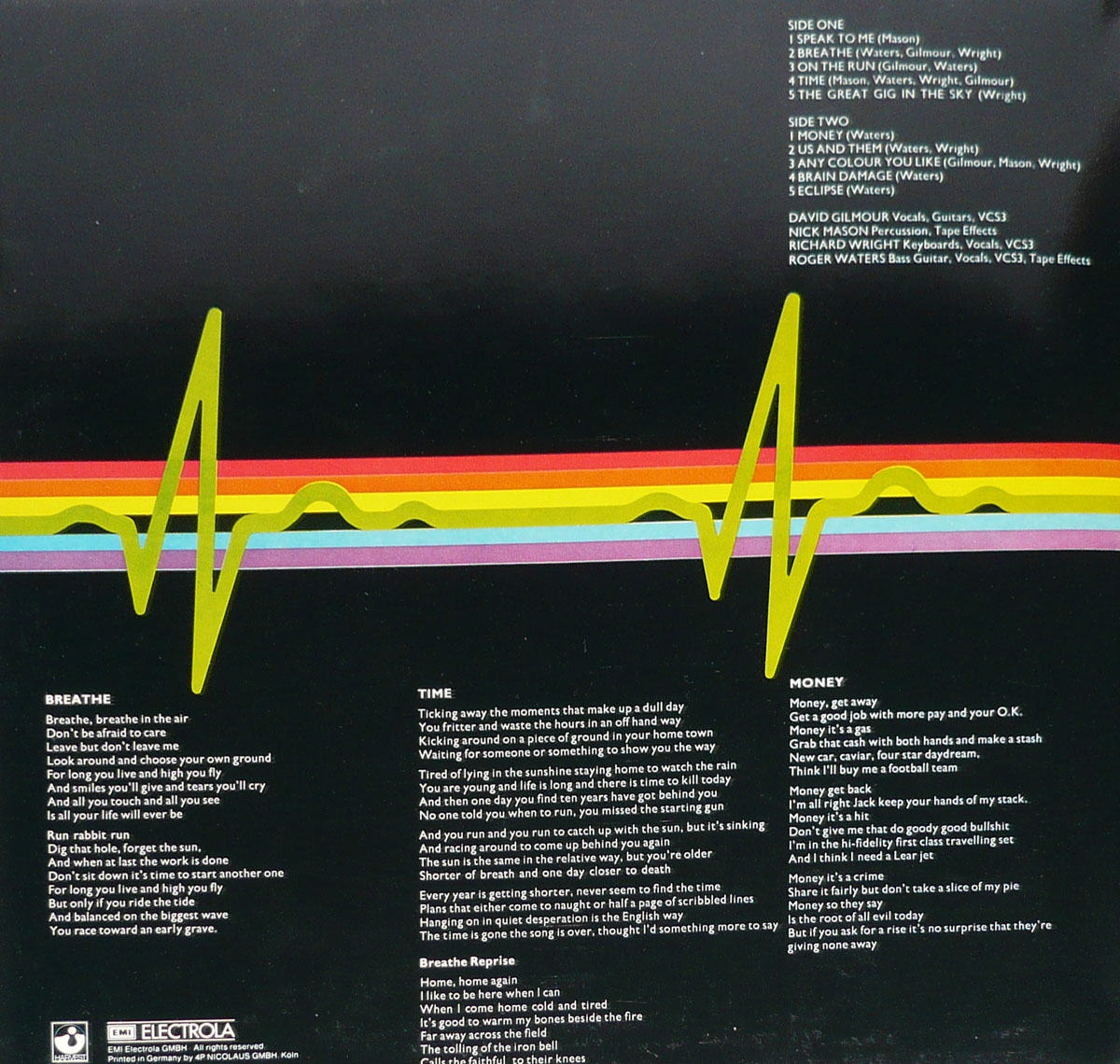 High Resolution Photo #2 PINK FLOYD Dark Side Moon Switzerland 